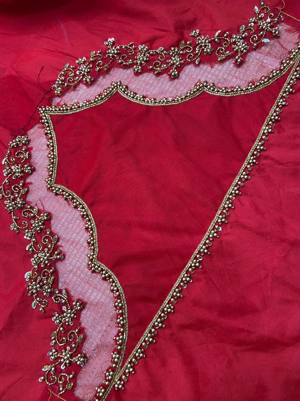 Readymade Aari Work Blouse Red - E102