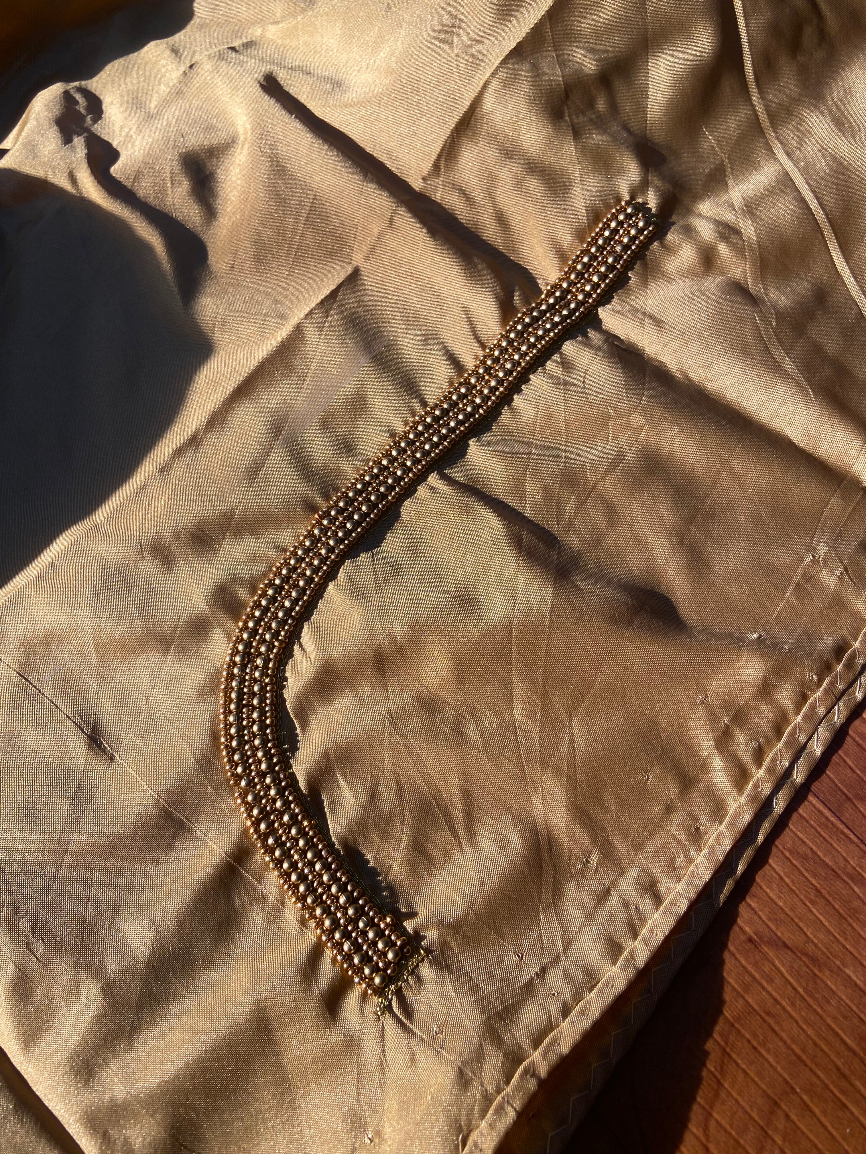 Readymade Aari Work Blouse Cream - E112