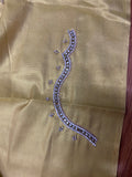 Readymade Aari Work Blouse Gold  - E126