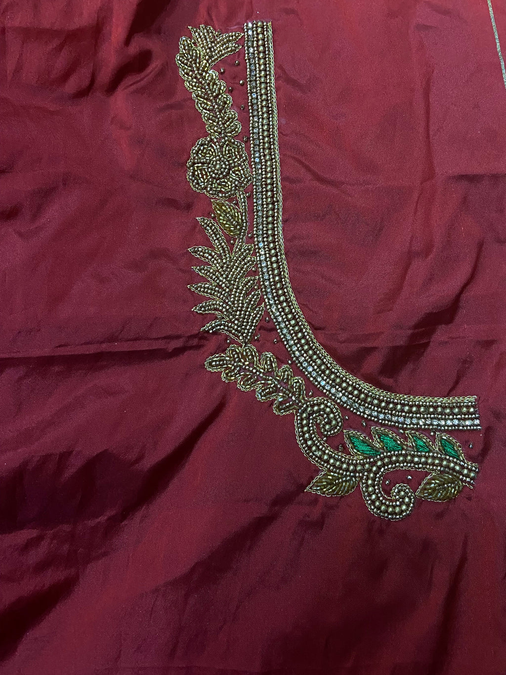 Readymade Aari Work BlouseRed - E122