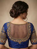 Readymade Aari Work Blouse Bule   - E109