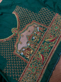 Readymade Aari Work Blouse Green- E123