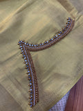 Readymade Aari Work Blouse Cream - E113